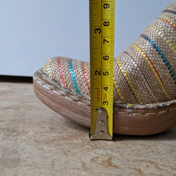 Woven Clogs with Coloured Stripes - Picture 9 of 10